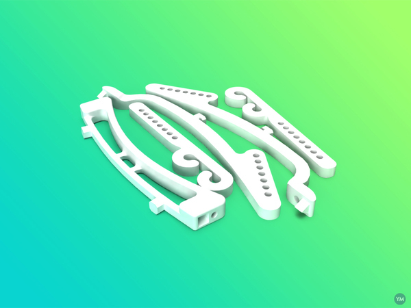 Miniatura 5 do modelo 3D Multipart Face Shield