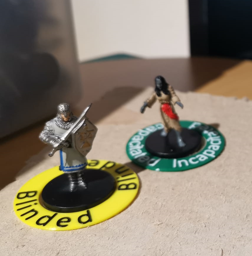 Dungeons and Dragons Status Effect Markers by Mat | Download free STL ...