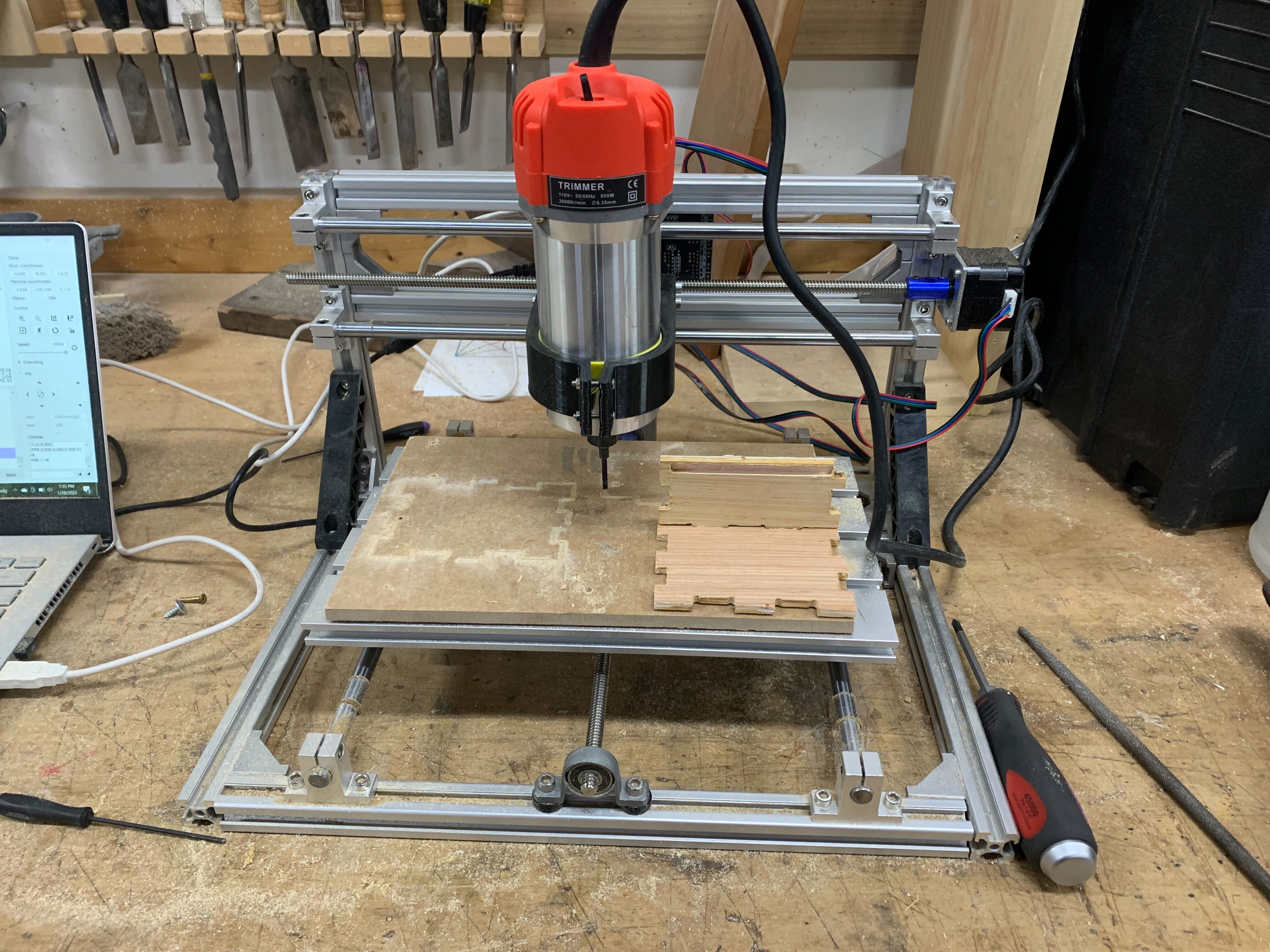 3D Printed 3018 CNC Spindle Holder for Wood Router