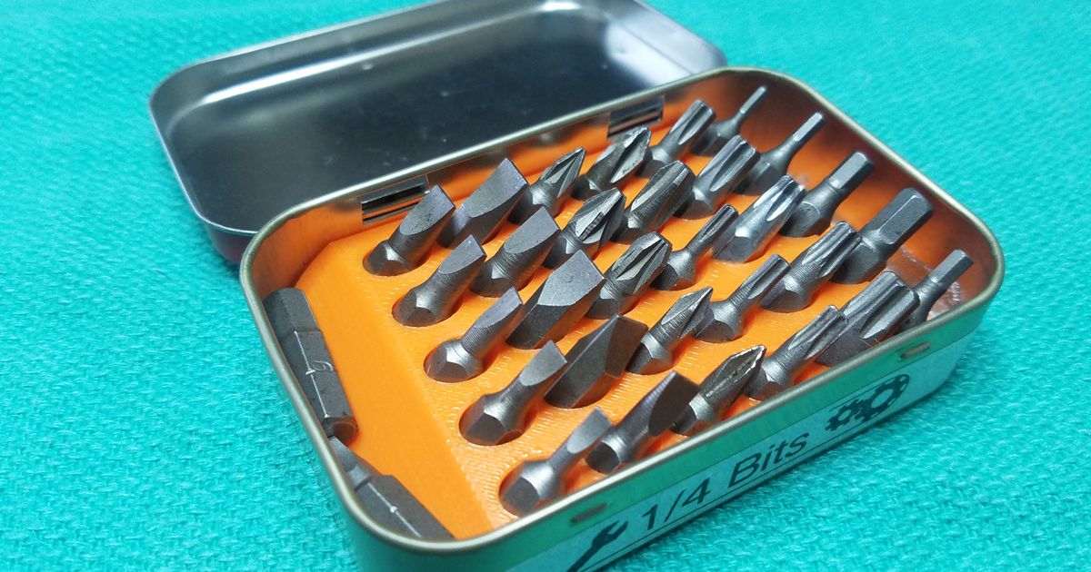 Altoids 1/4 Bit Holder by Brandon Download free STL model