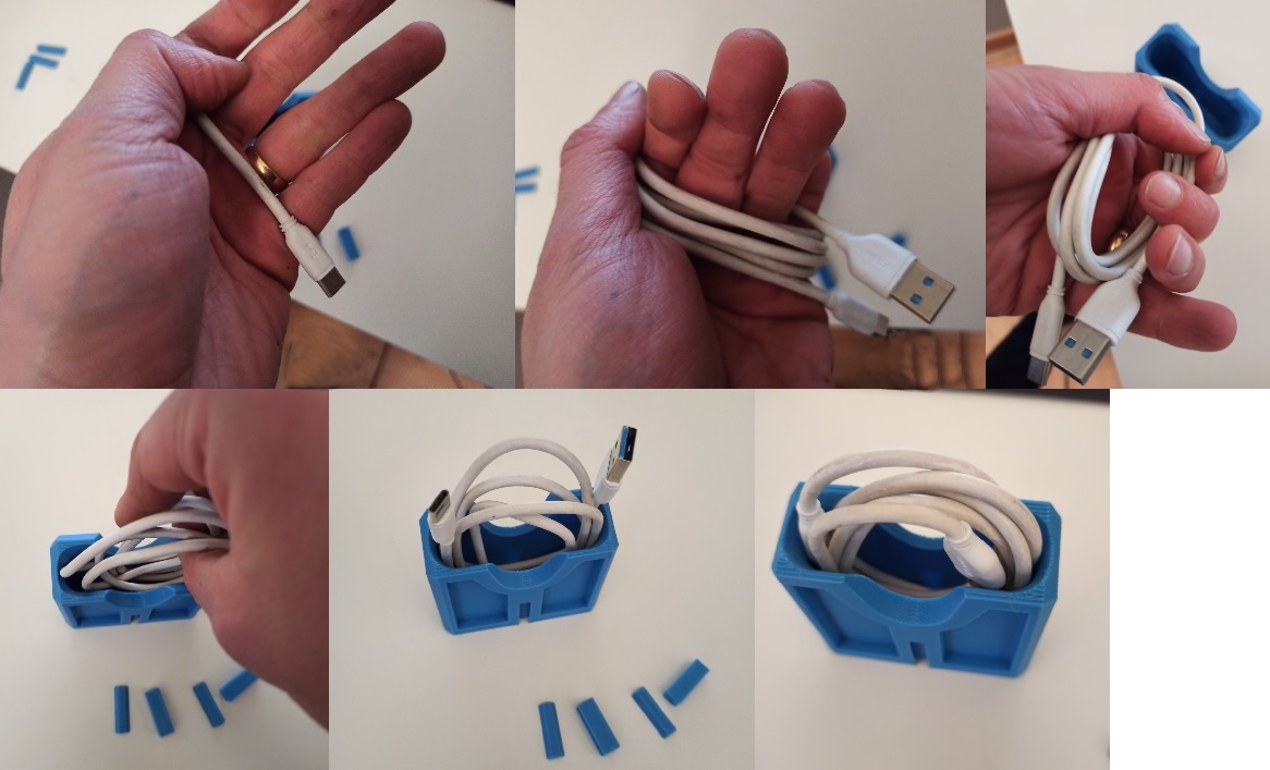 rangement cable USB — miniatura 3