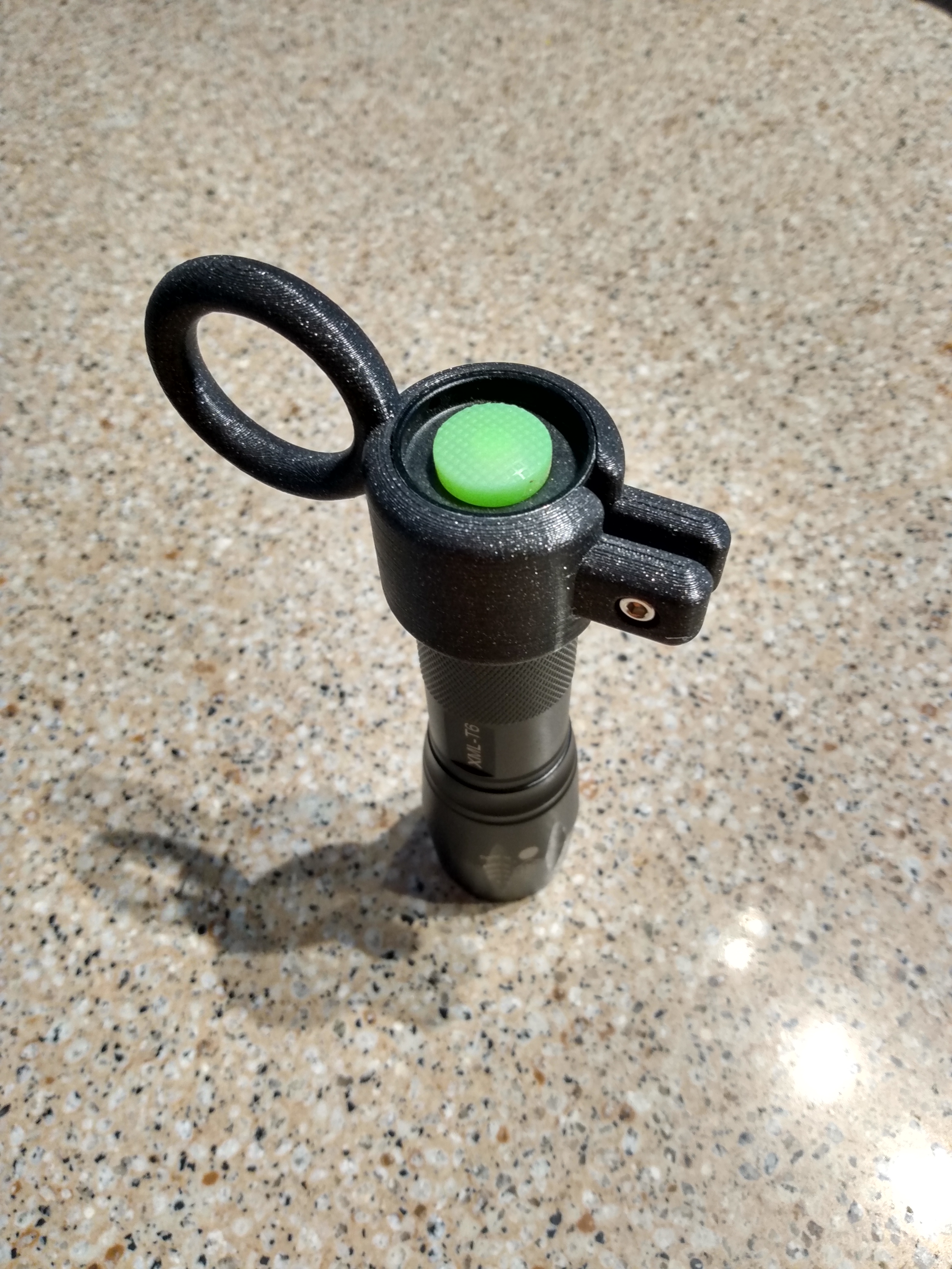 Flashlight/Torch clamp holder with ring