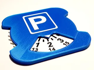 Parking disc/clock by Martin Šustr, Download free STL model