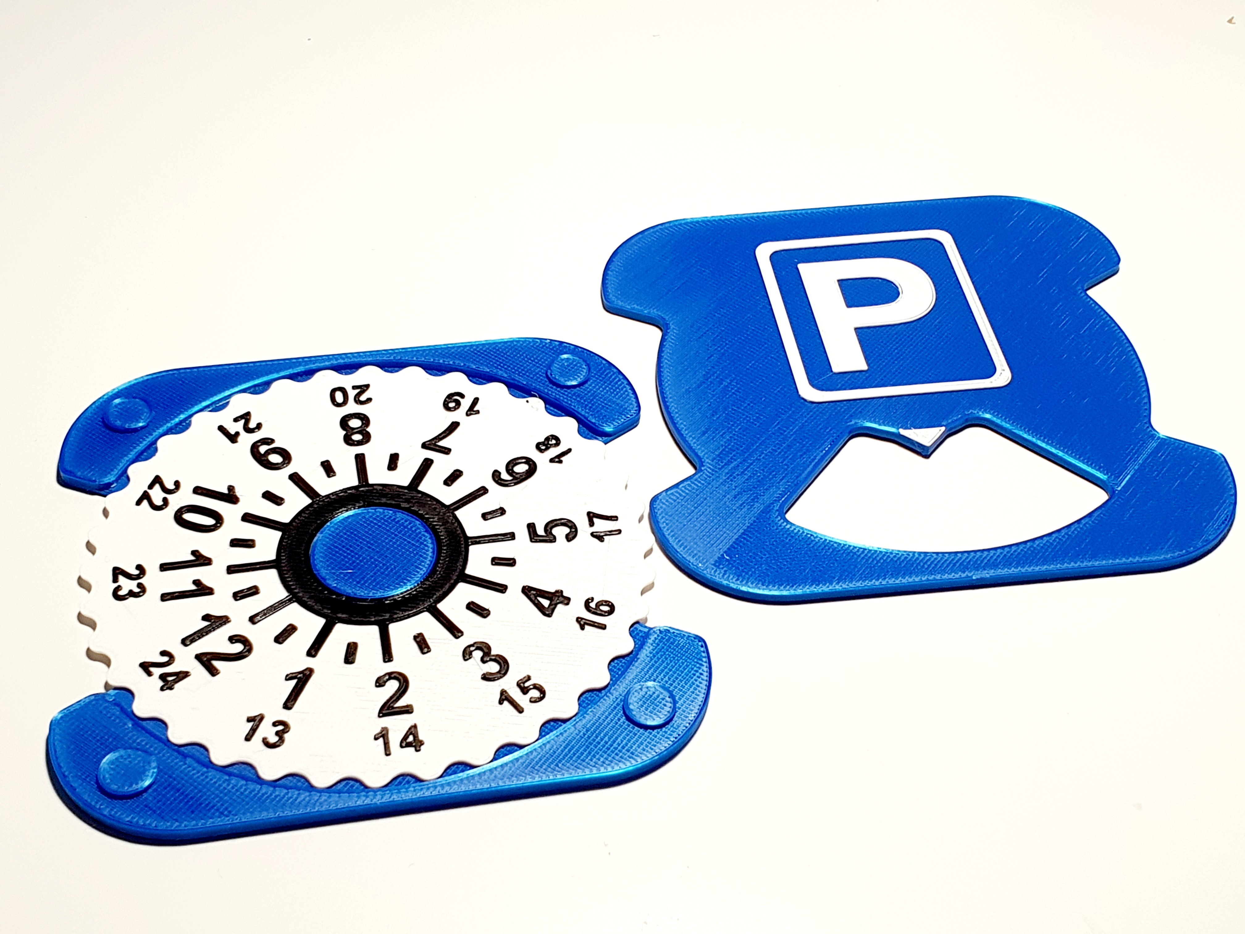 Free STL file Parking Disc/Clock 🅿️・3D printable model to