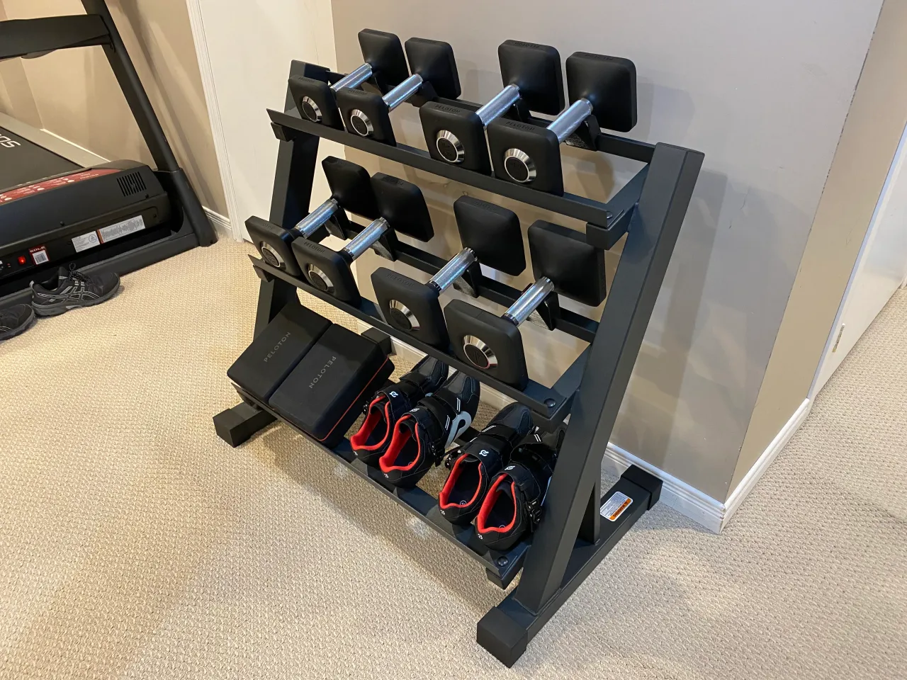 Secondary Weight Rack for Peloton Bike - Does NOT Fit Bike+ - Metal Bonus  Barbell Holder - Add a Second Set of Dumbbells - Great for Couples  (2-pack), Dumbbells -  Canada