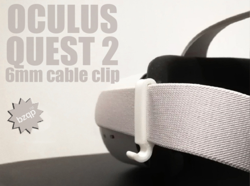 Oculus Quest 2 cable clip 6mm
