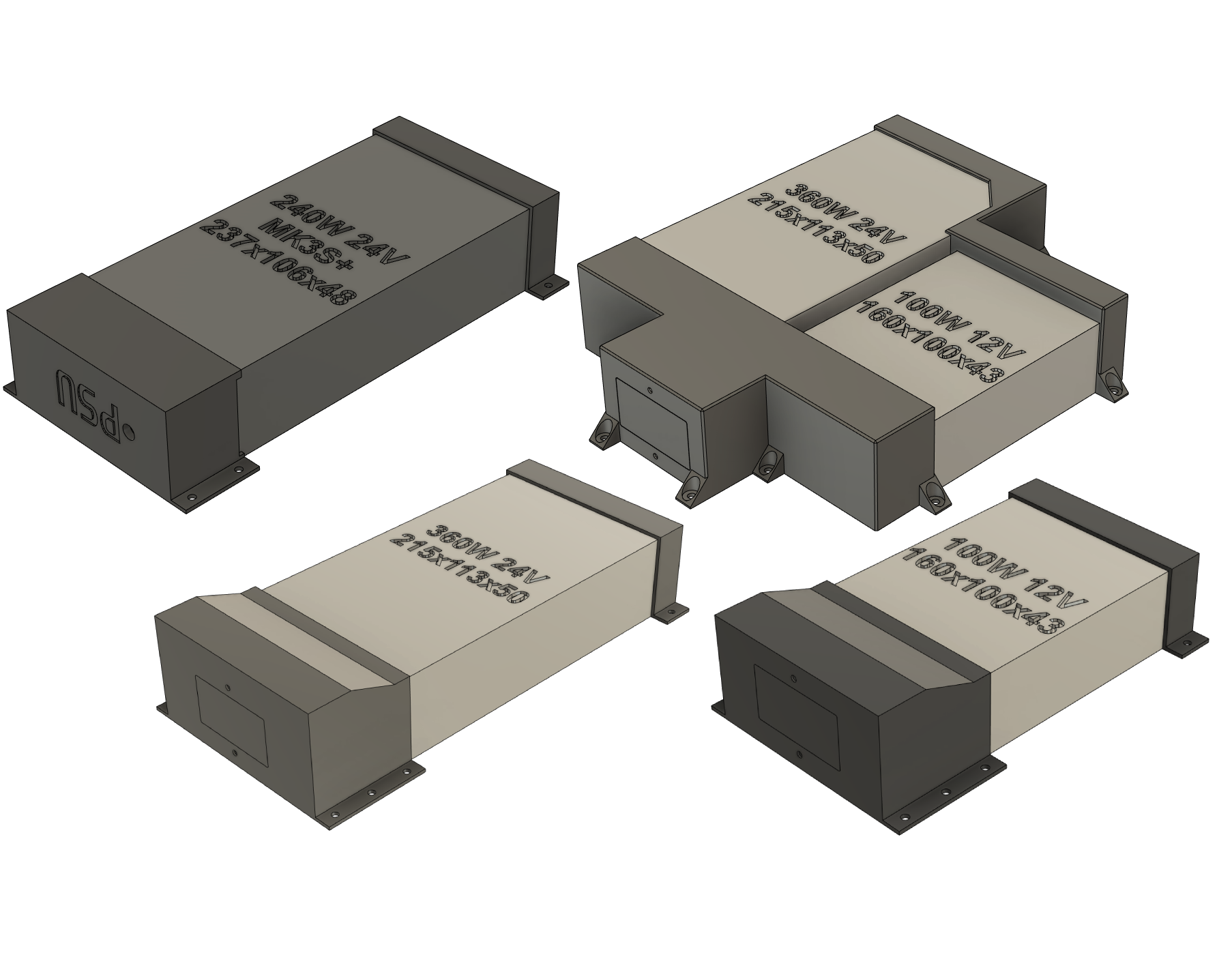 Power Supply Mount Brackets