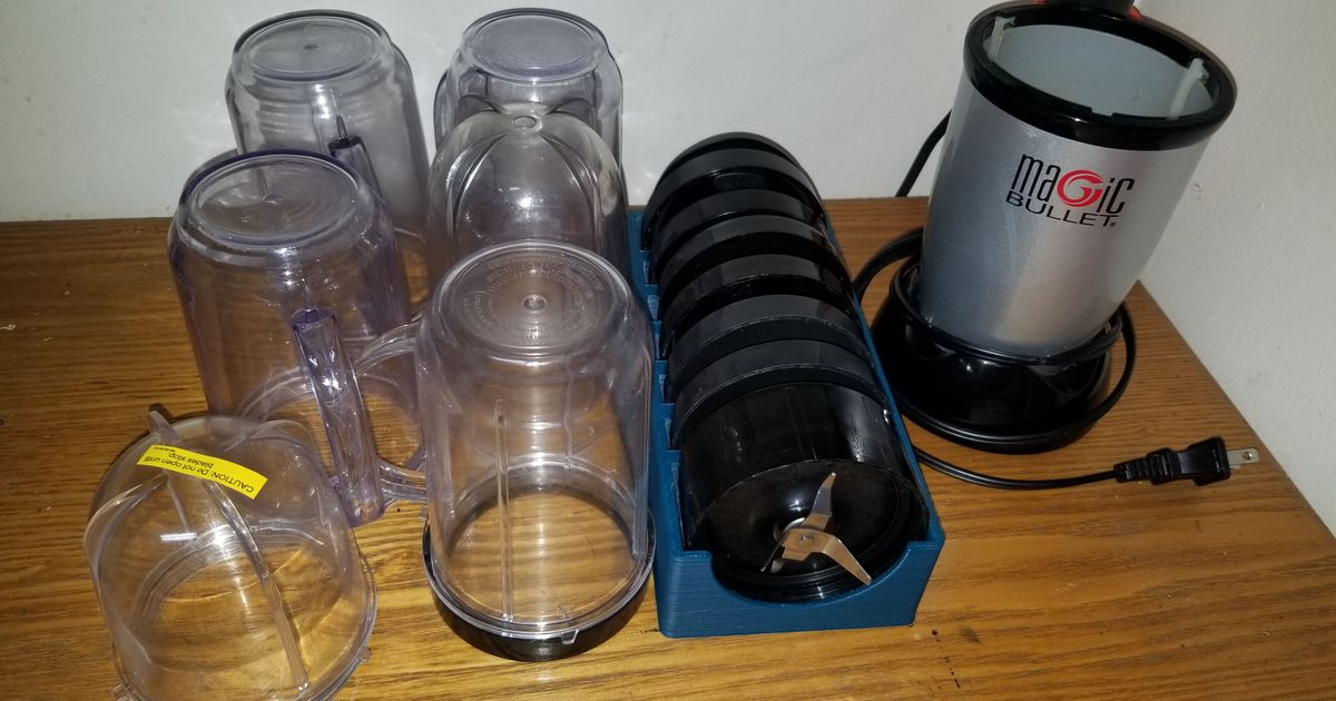 Magic Bullet Blender Lid and Base Rack by Trukku | Download free STL ...