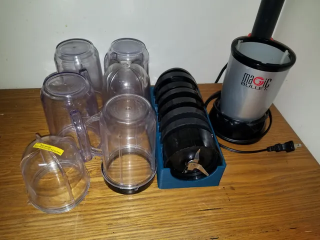 Magic Bullet Blender Lid and Base Rack