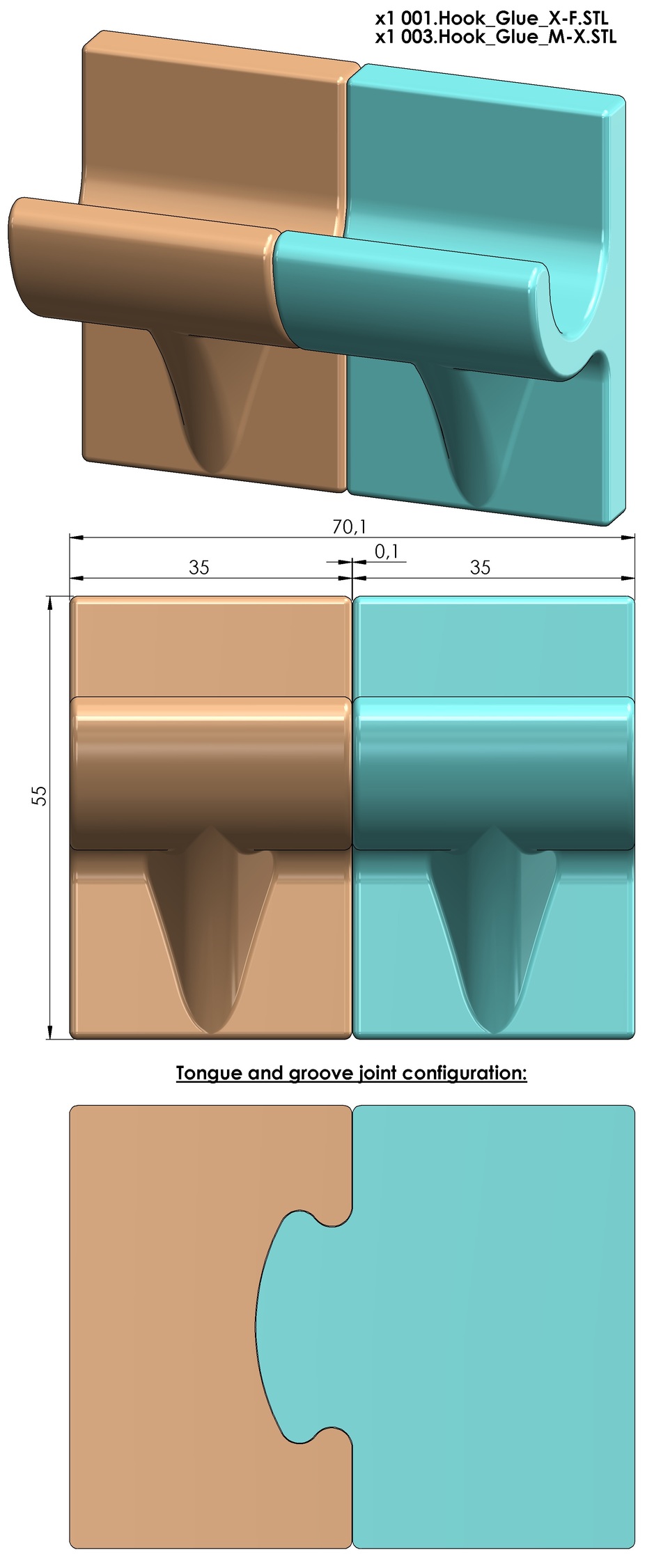 Modular Hook by Ordinary Contraptions | Download free STL model ...
