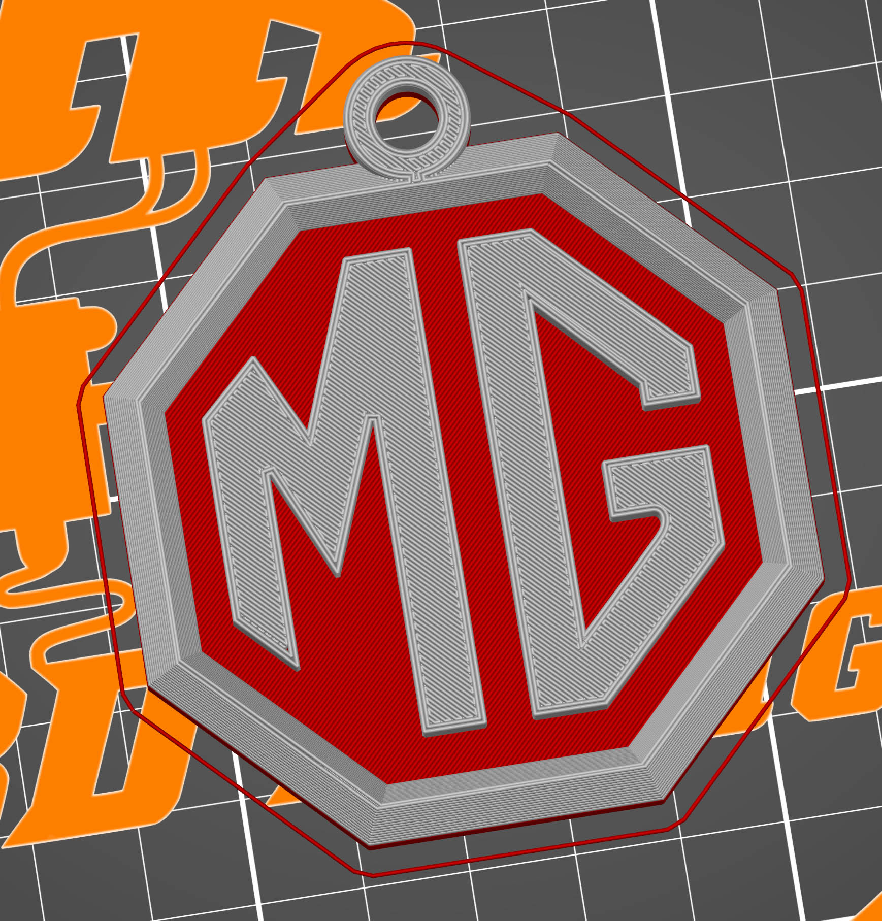 Miniatura 67 do modelo 3D Car Keychains Multicolor