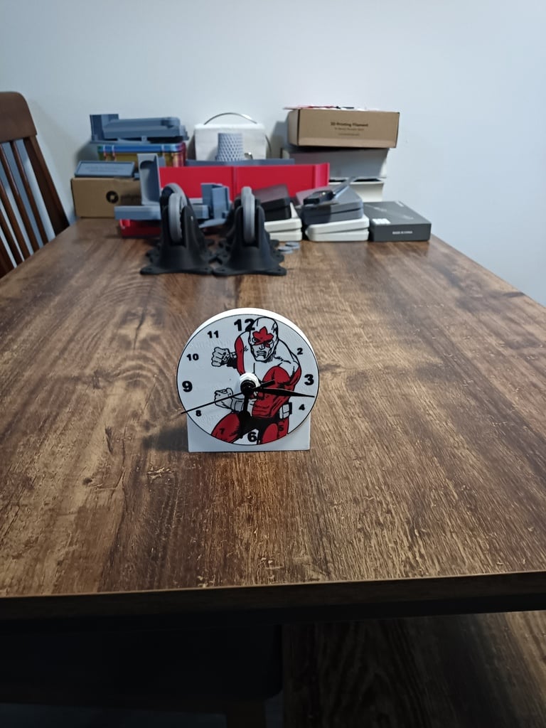 Captain Canuck Desk Clock