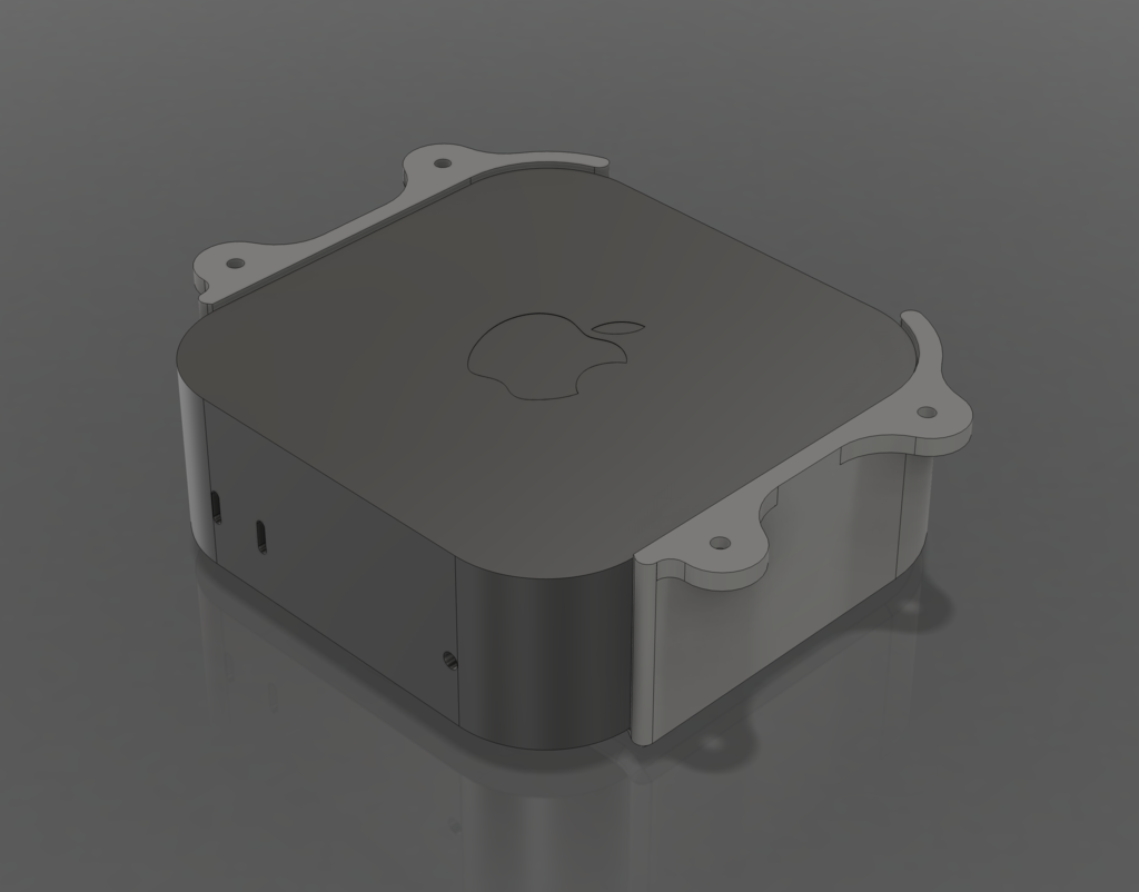 Mac mini M4 under-desk mount