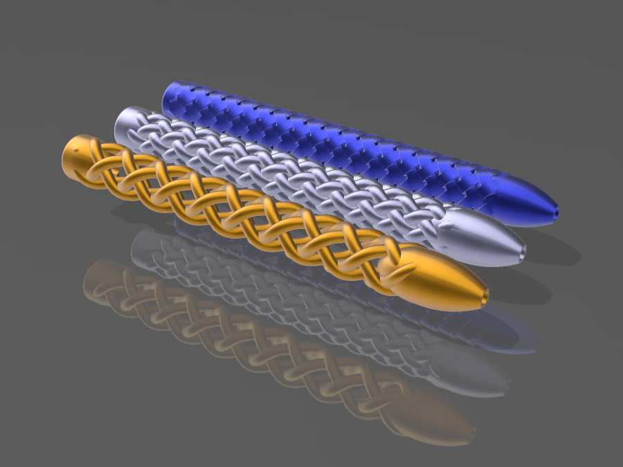 Plaited pen