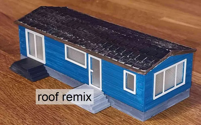 Roof remix for "mobile home scale H0 1/87"