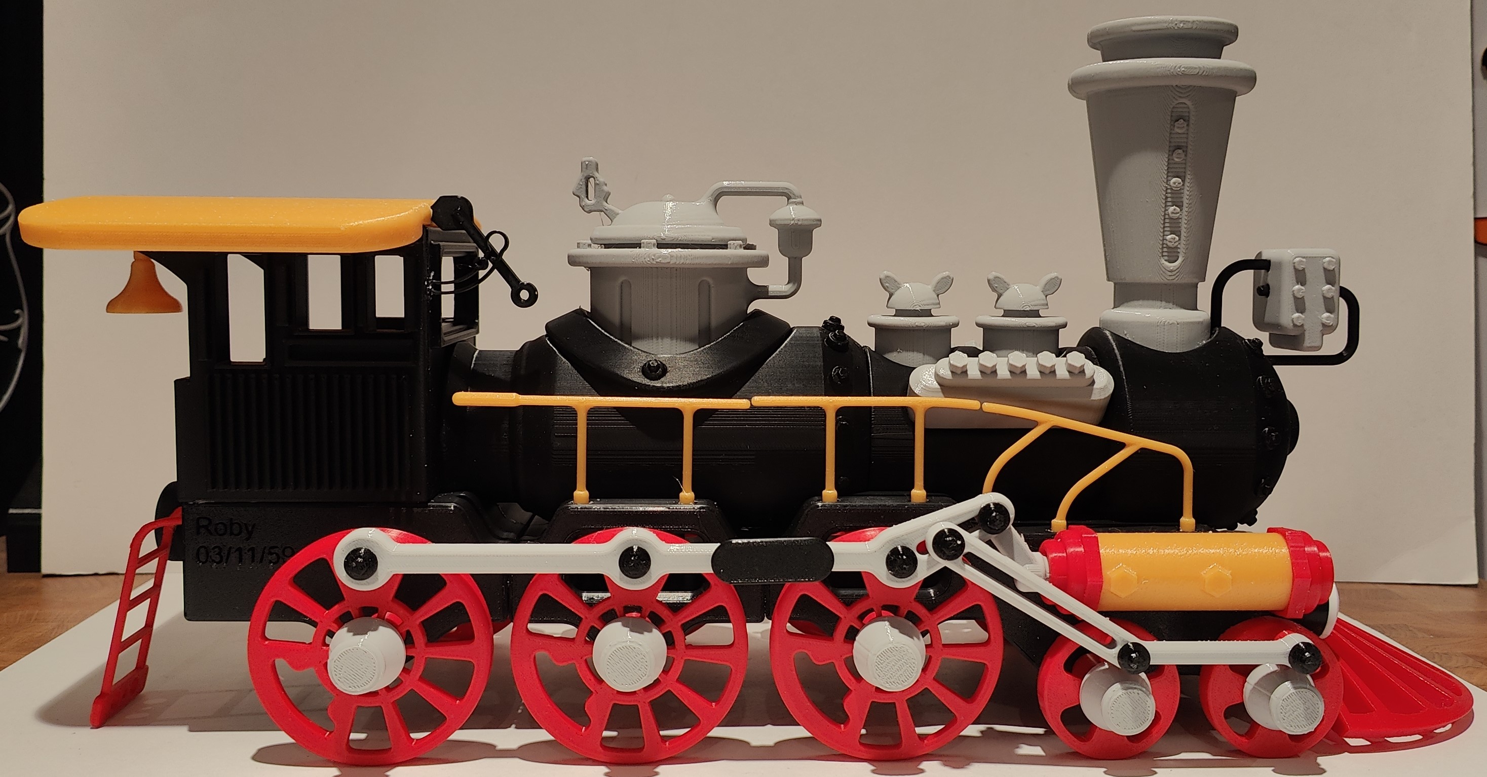 Assembly drawing for steam locomotive designed by beberto