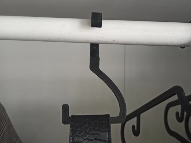 Wardrobe purse hanger