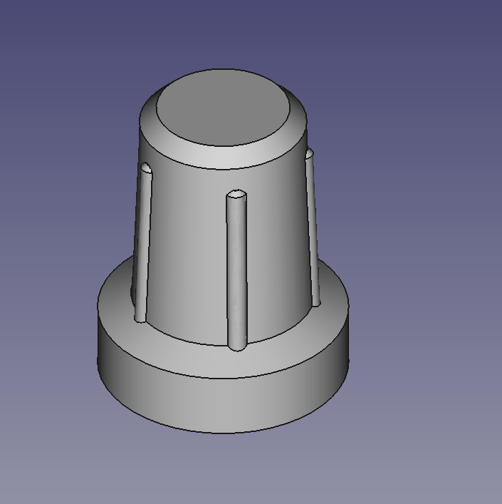 Knob for rotary encoder (6mm D shaft)