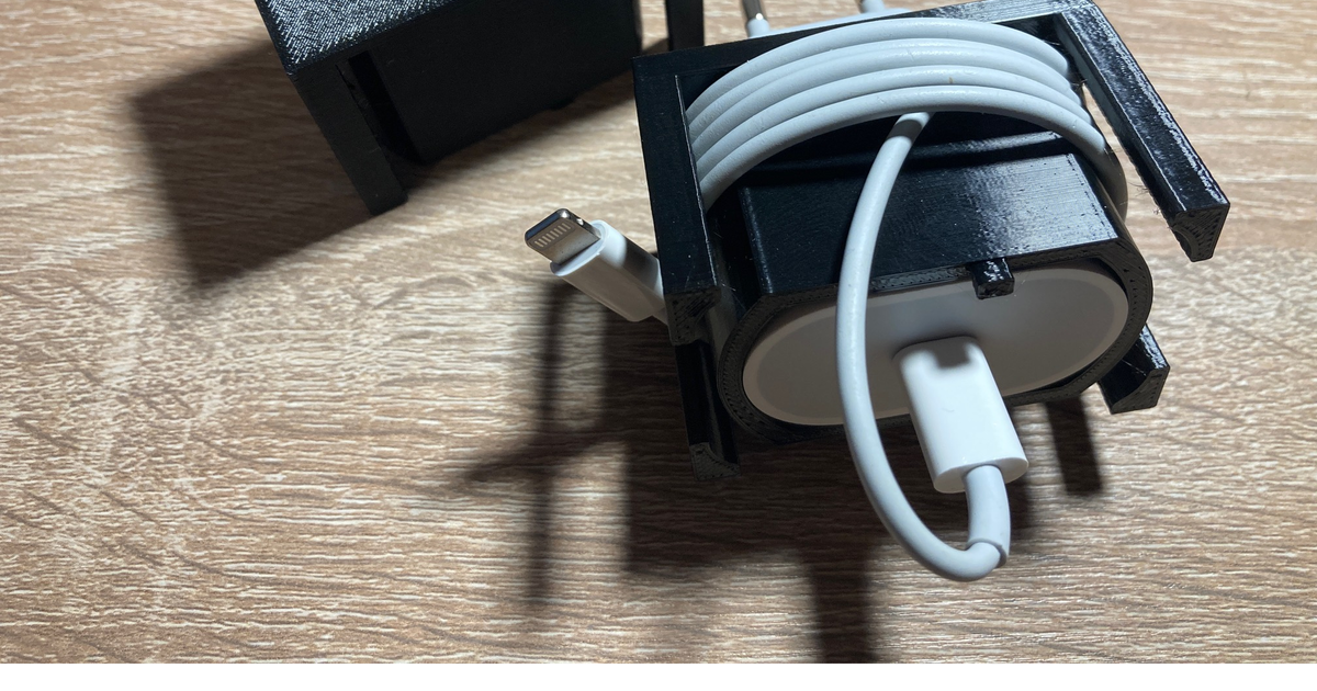 Apple 20W USBC cable organizer by RadekB Download free STL model