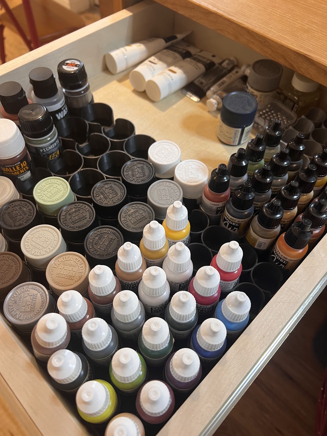 Paint Bottle Drawer Organizers