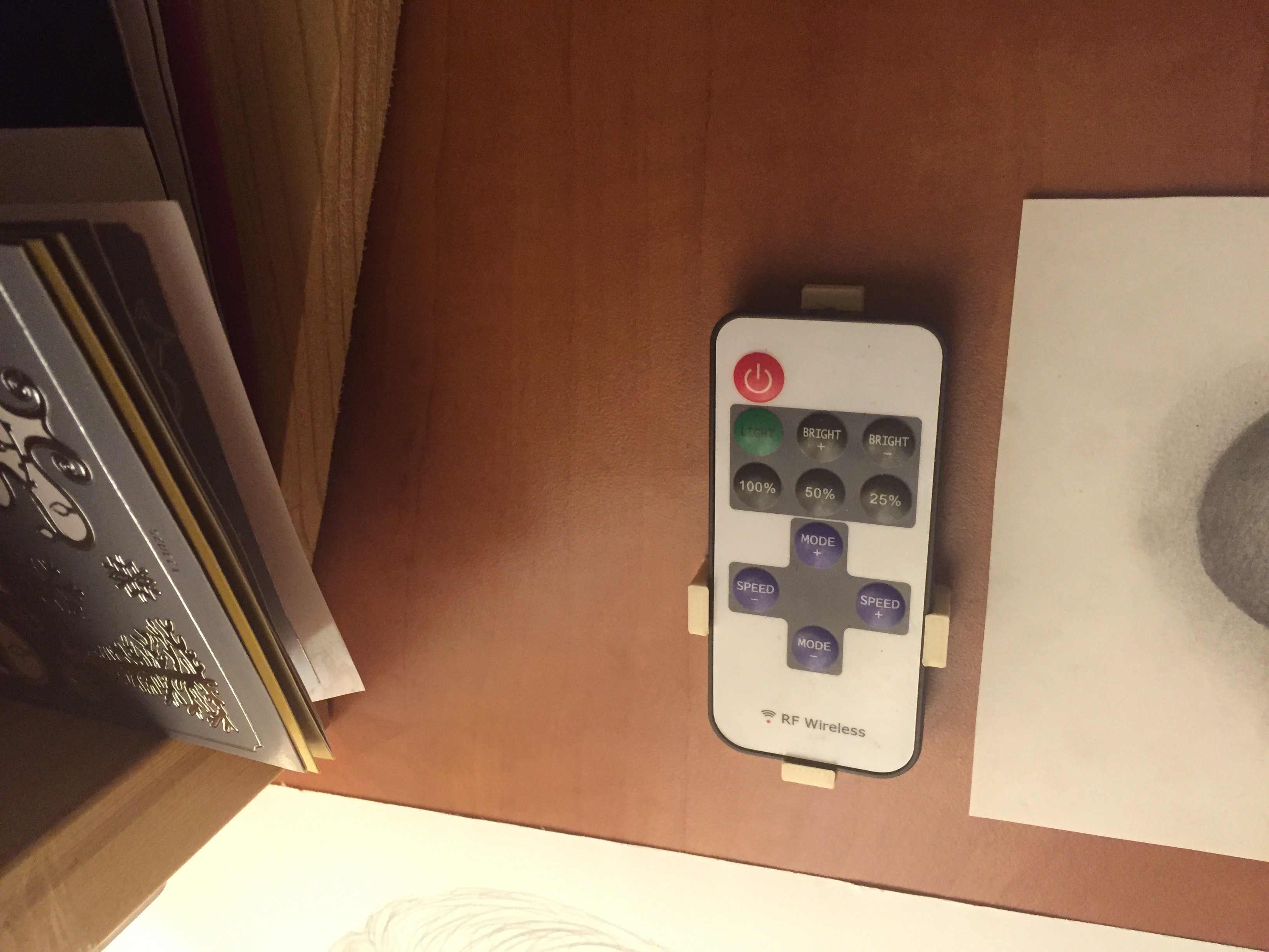 Customizable holder for LED remote control