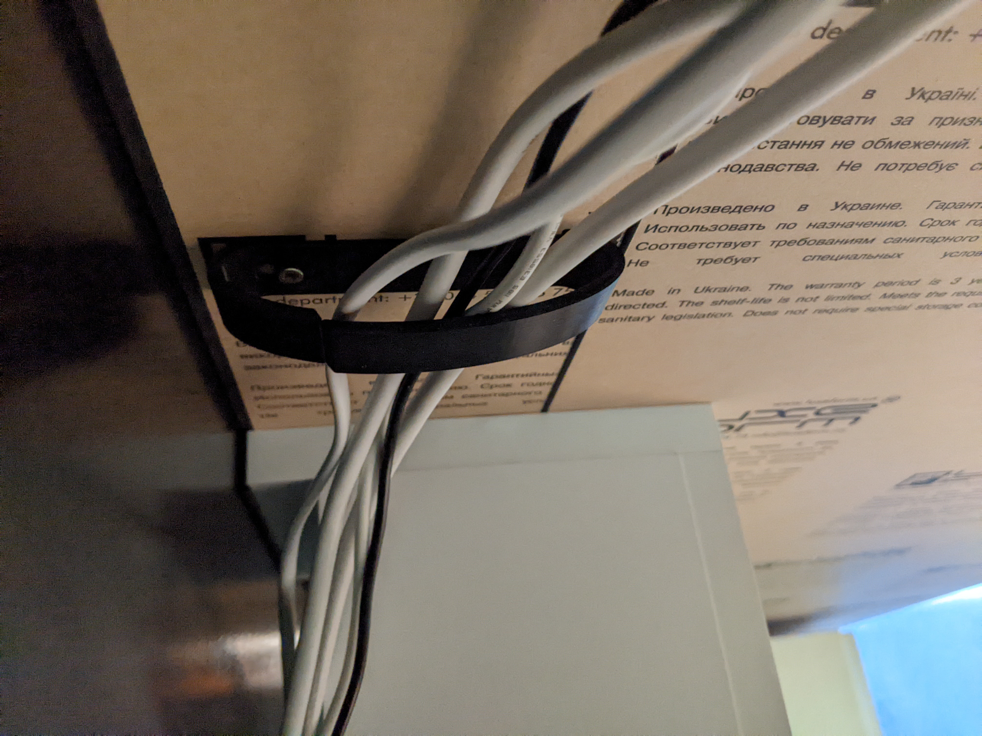Wall cable organizer / clip