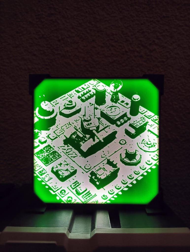 Red Alert Based Lamp/Deco With Easy Solution To Change Front !