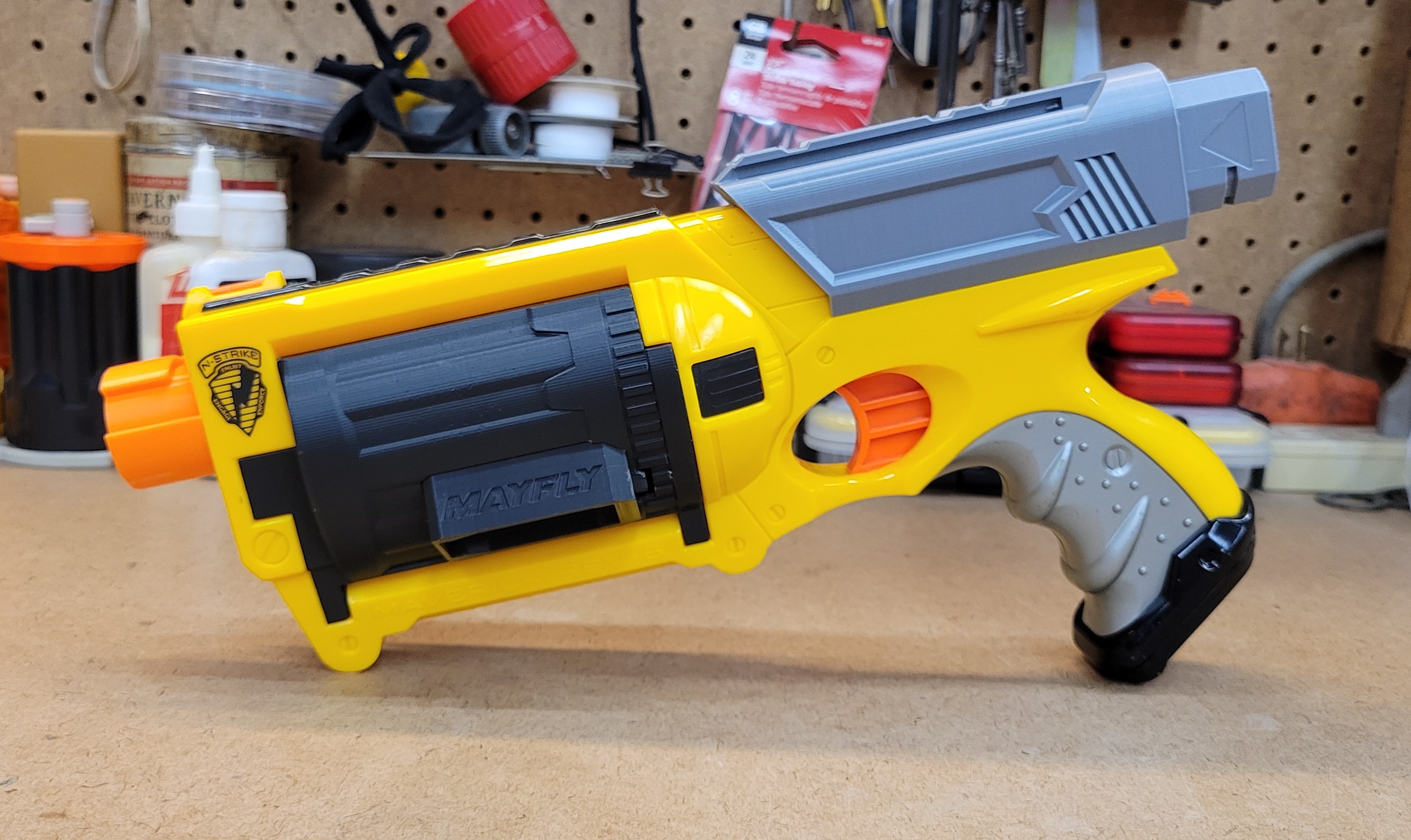 Nerf Maverick "Mayfly" Flywheel Conversion Kit by Gemeneye Download