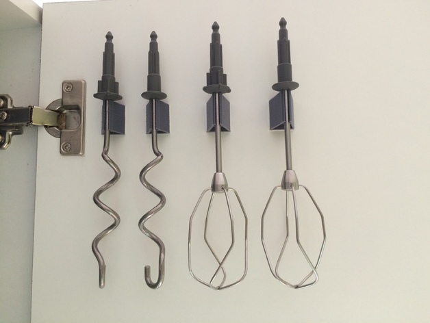 Dough hook holder