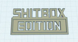 Shitbox Edition tape-on stick on friendly version