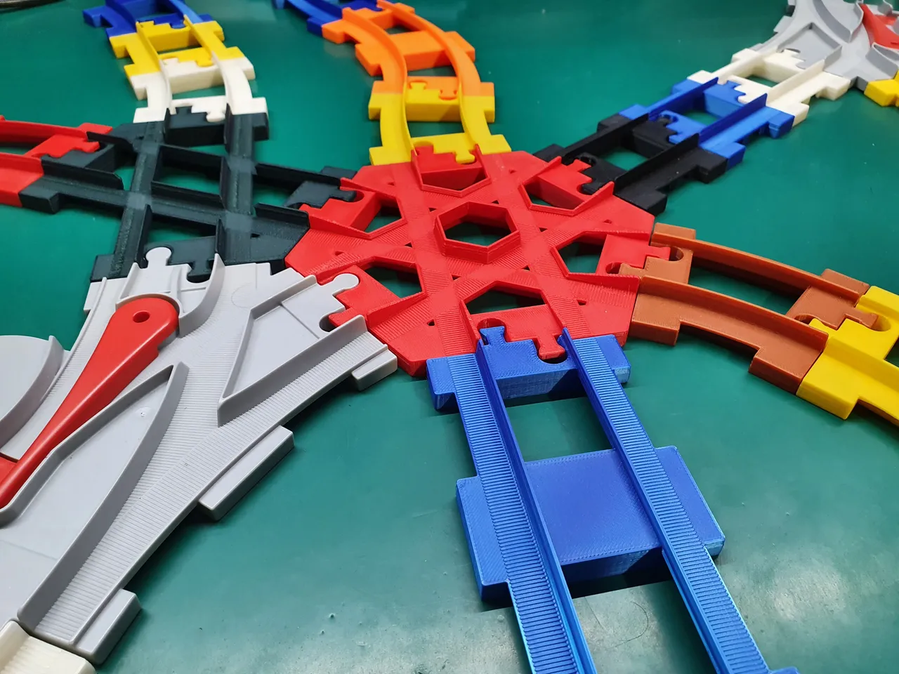 🚉 SET: Lego DUPLO train tracks (optimized) by sh, Download free STL model