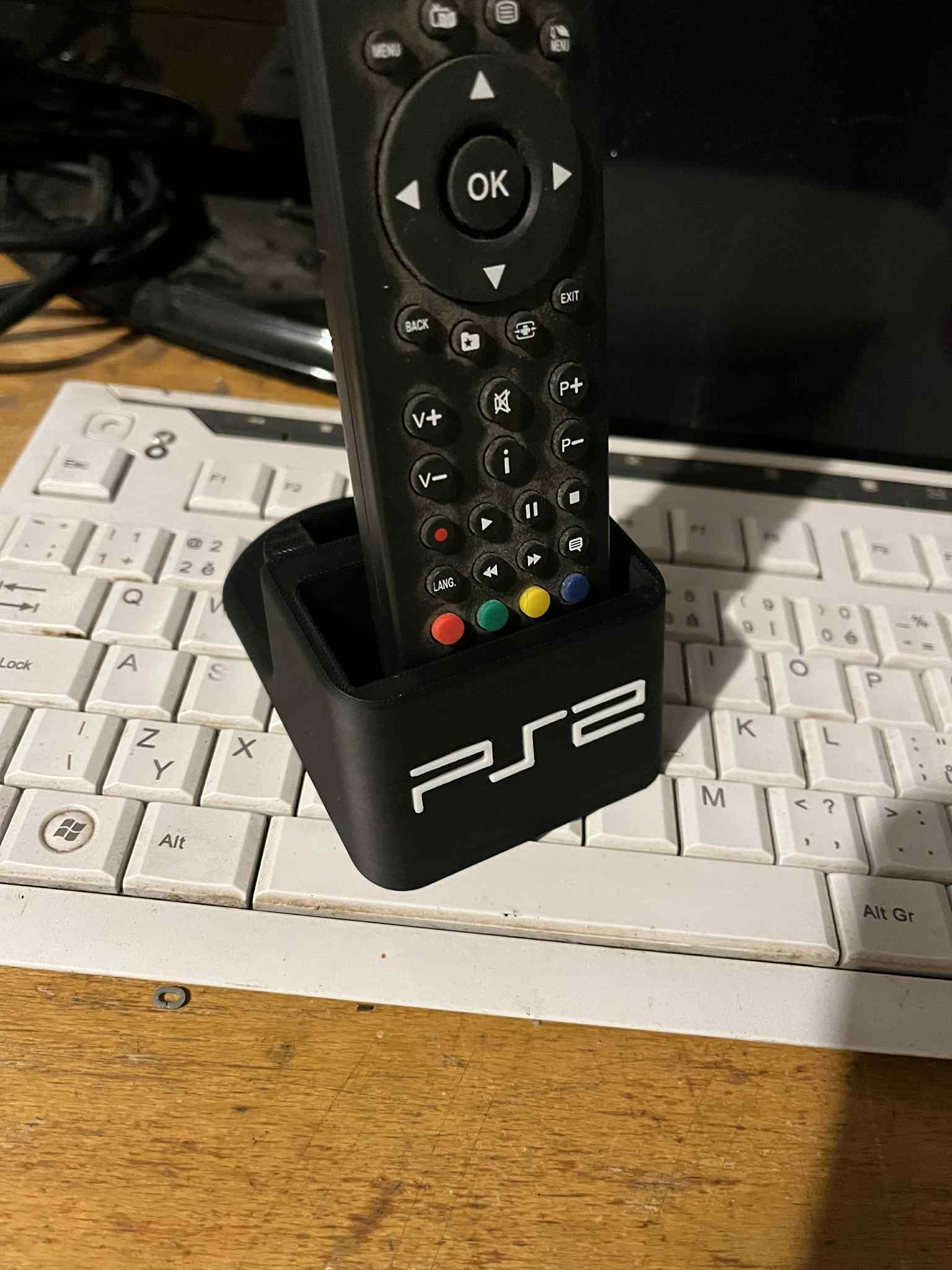 TV remote control stand for Playstation 2, PS2