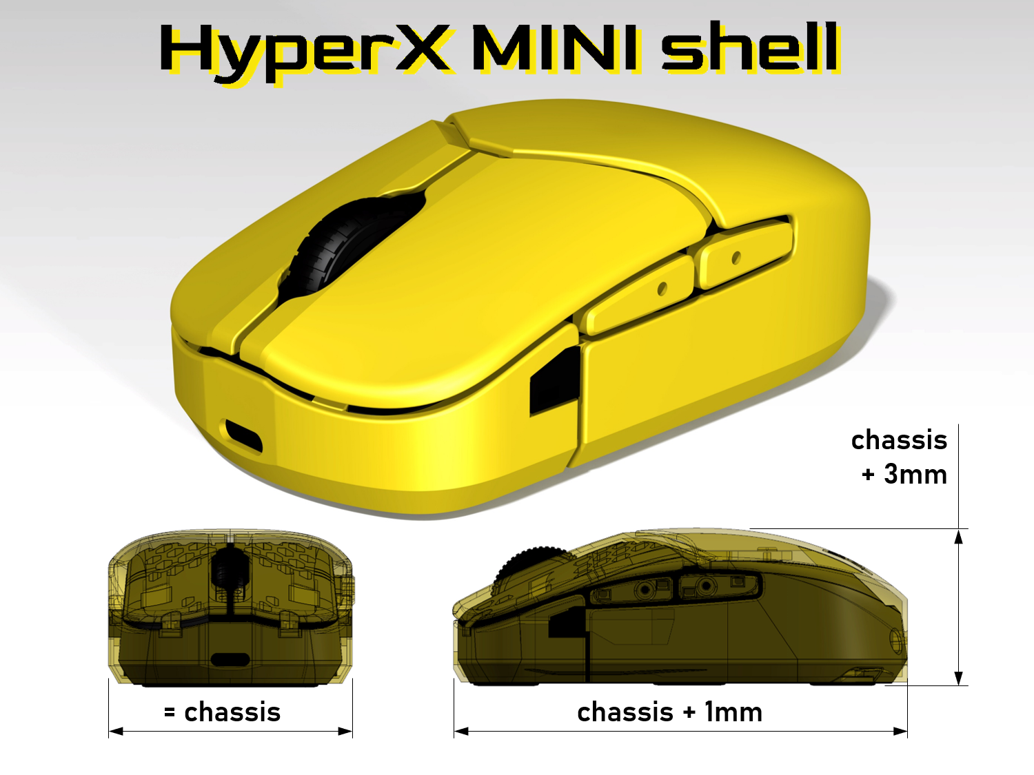 HyperX MINI mouse shell