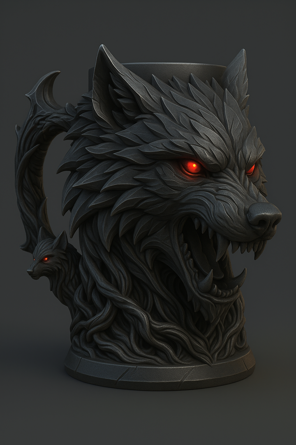 Wolf can holder