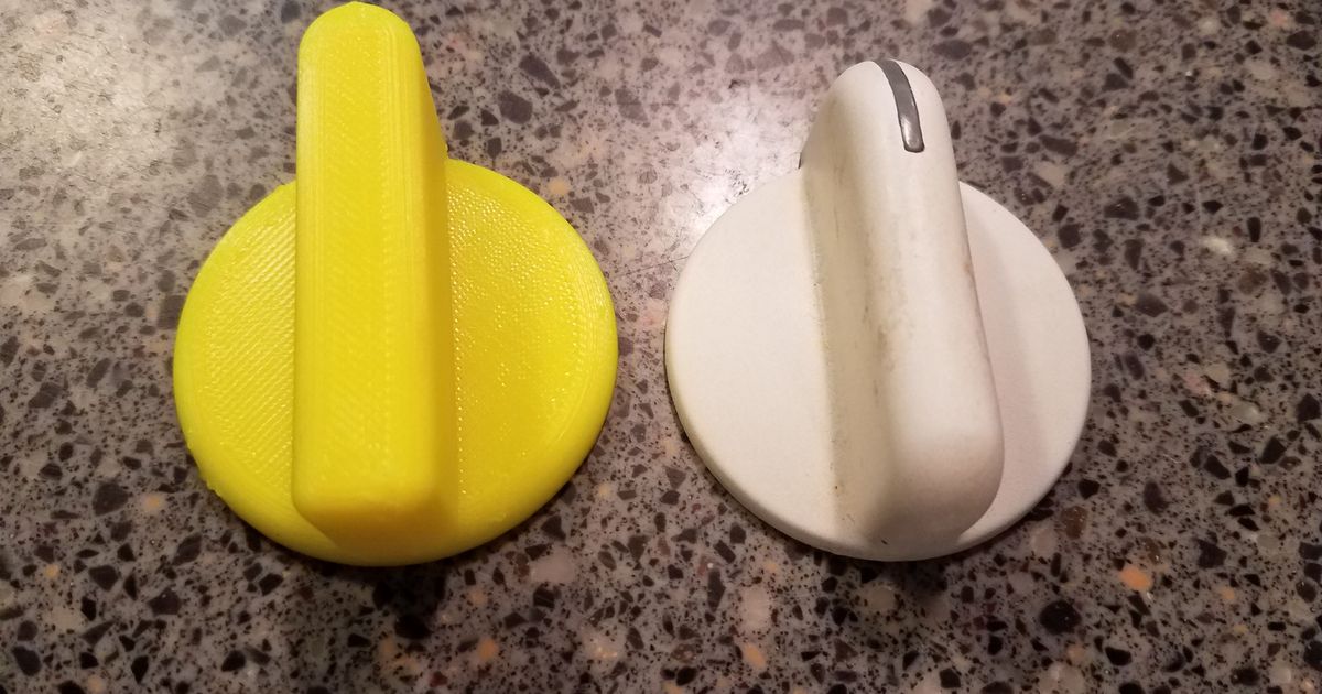 KitchenAid Stove Knob by Giles Download free STL model