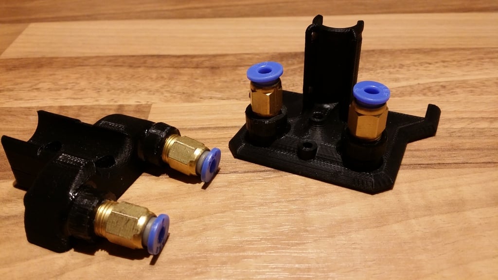 Fitting adapter for PTFE Filament and Cable Guide for CTC