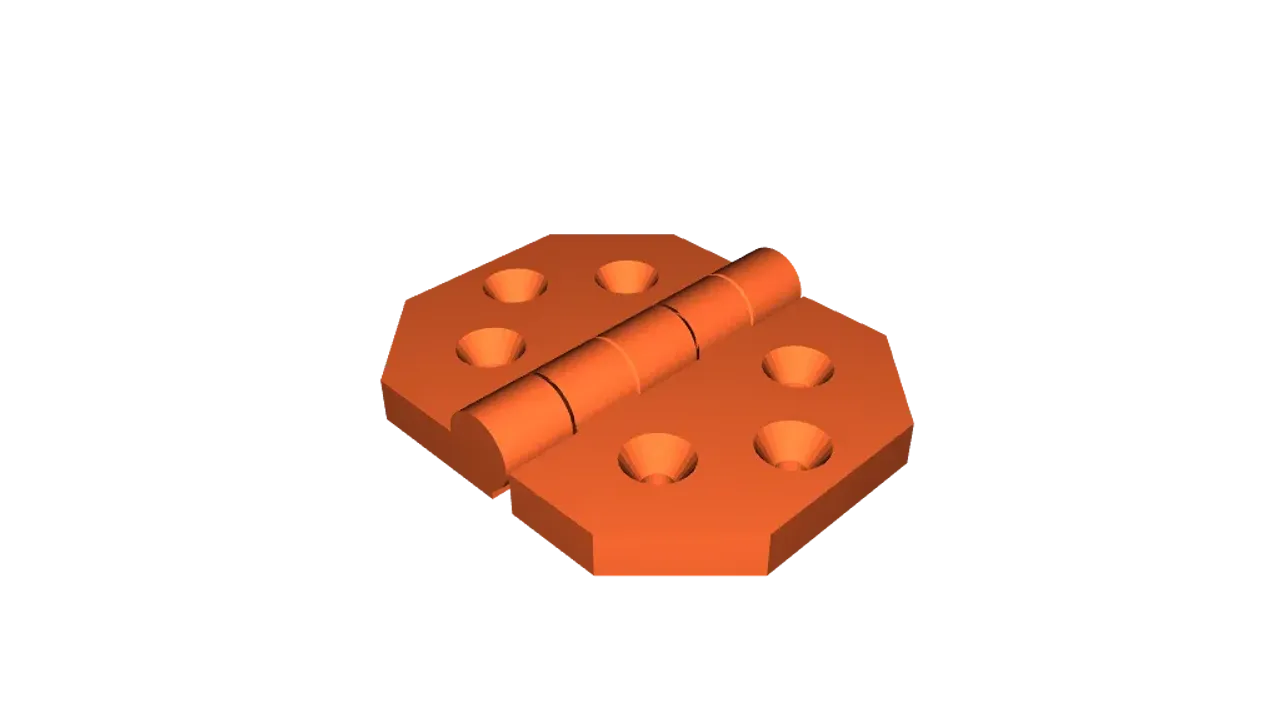 Simple Hinge - Print in Place by actualSIZE | Download free STL model ...