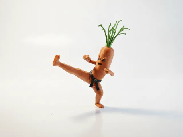 Karate Carrot Figurine Martial Arts 3D Printable