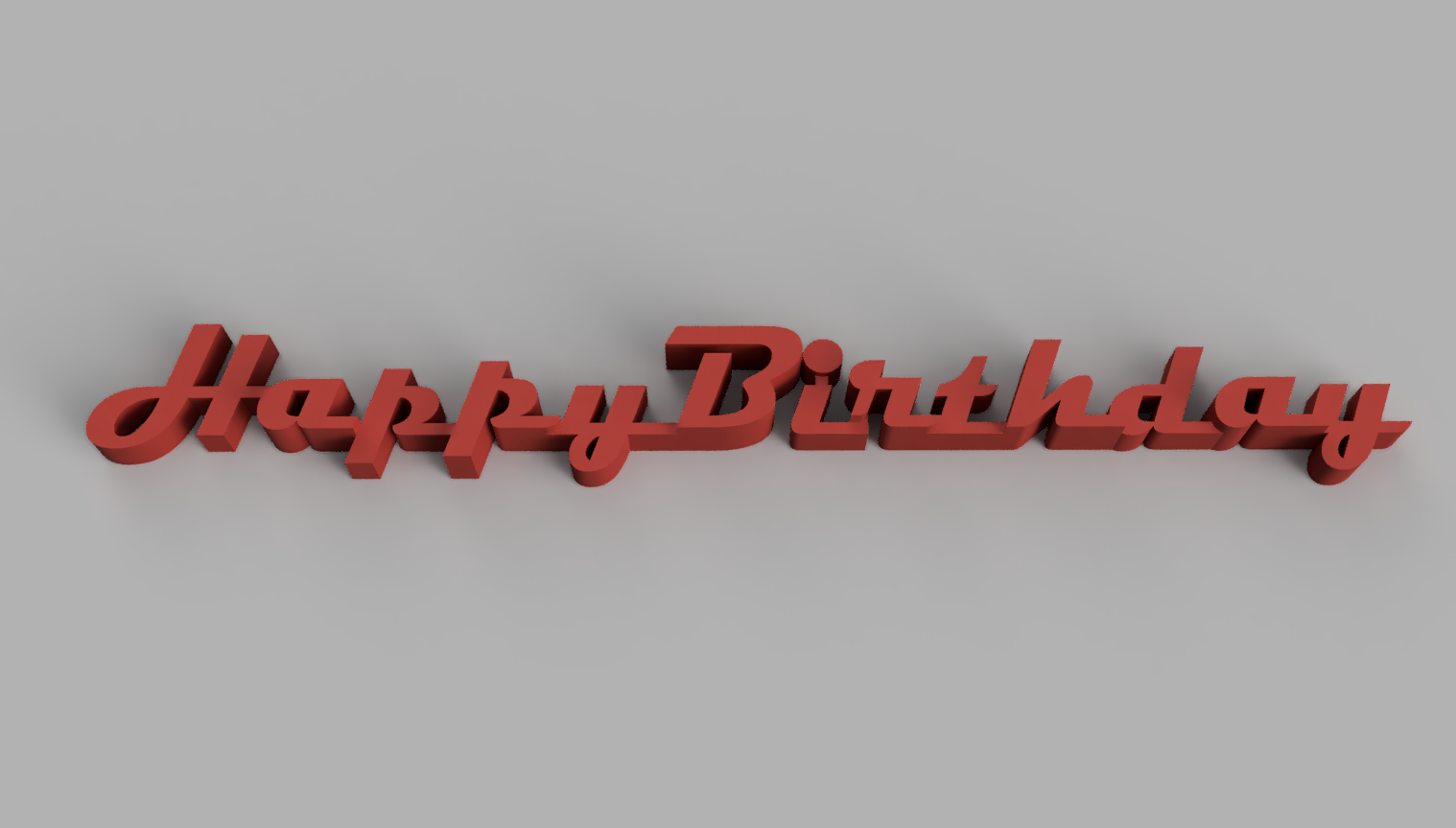 Happy Birthday Text Decoration