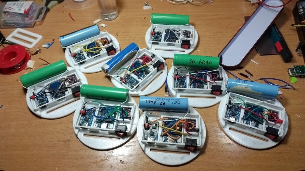 slimeVR Frozen slimes v1 custom case - for D1 mini+tp4056+BMI160 manual soldering
