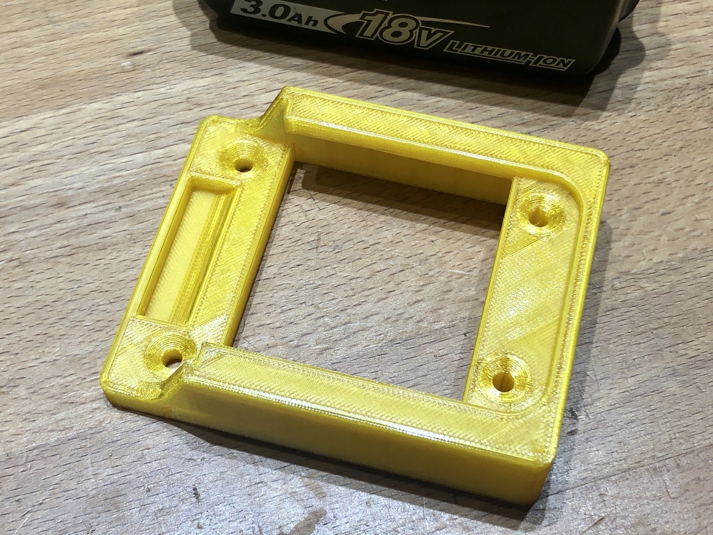 Makita BL18xx battery locking wall or shelf mount