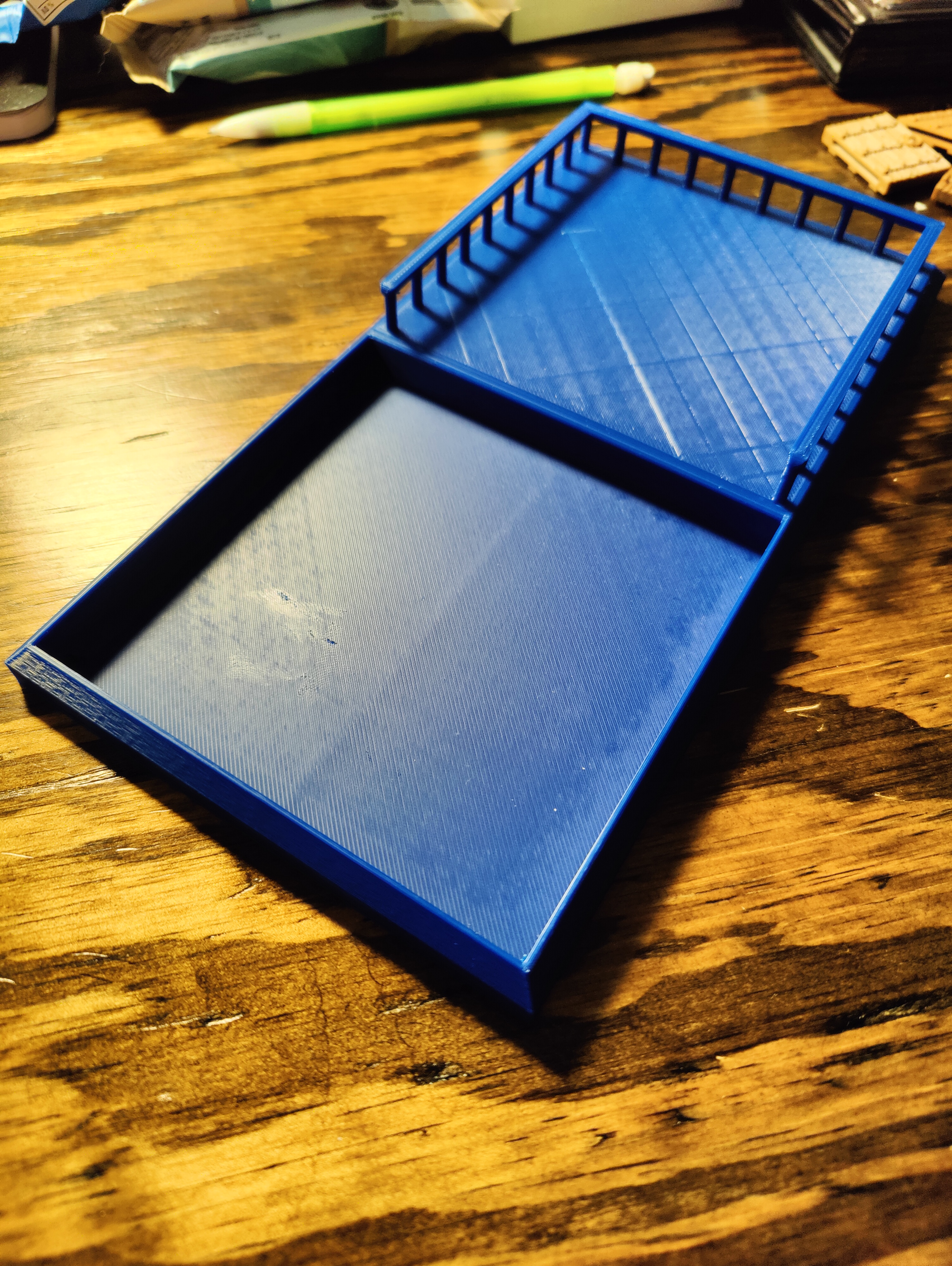 Tardis dice tower tray and base for smaller printers