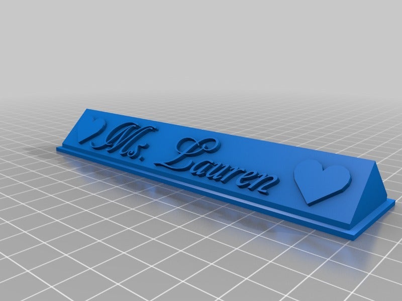 lauren name plate