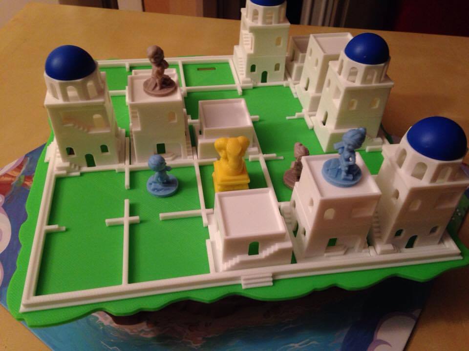 Santorini 3D Board