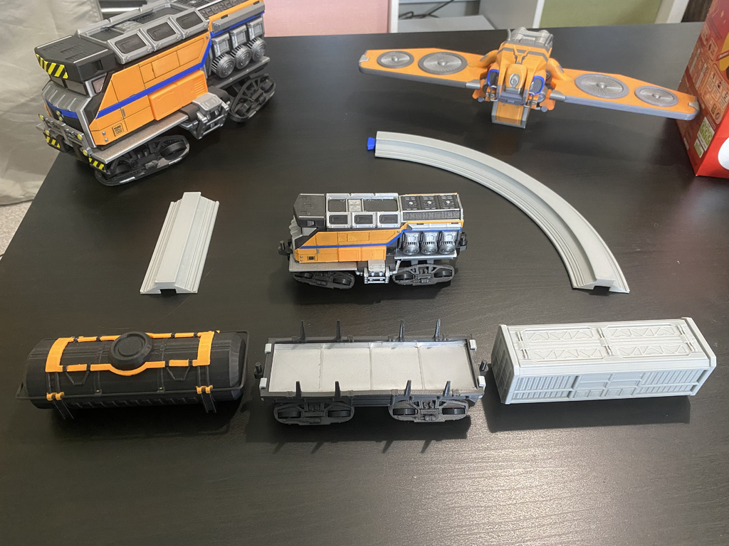 Satisfactory Train Cart + Tracks — miniatura 2