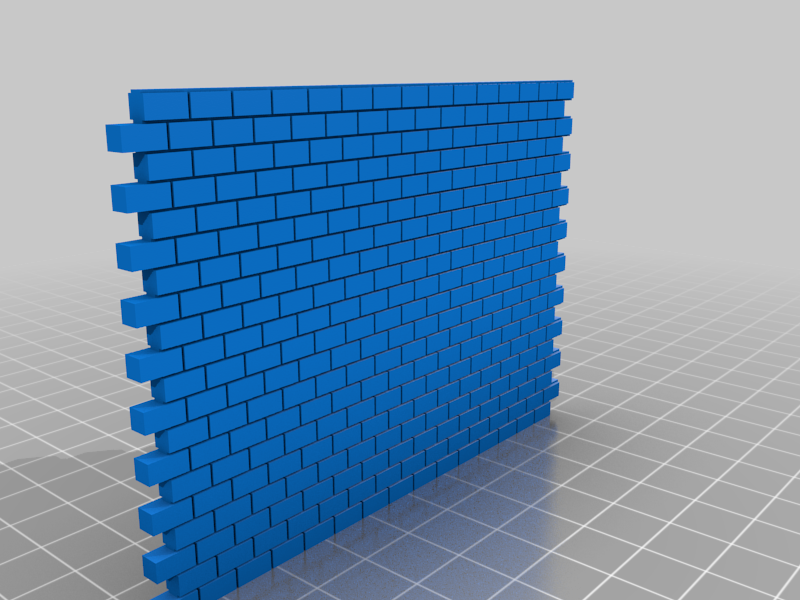 Cinder Block & Wall 1:64
