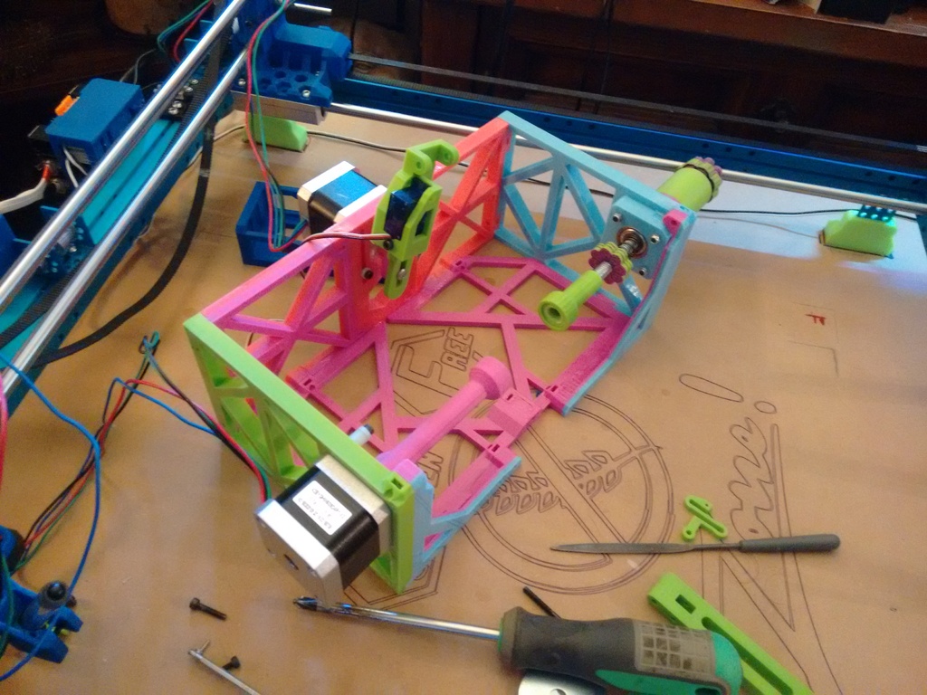 3DP XL SphereBot (Fully 3D Printed Eggbot)