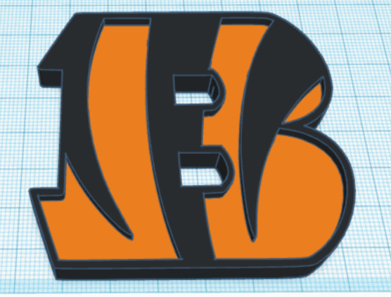 3D file Football cincinnati bengals Logo・3D printing template to  download・Cults