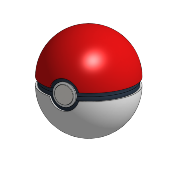 Pokeball (opens and closes) by SpragClutch | Download free STL model ...