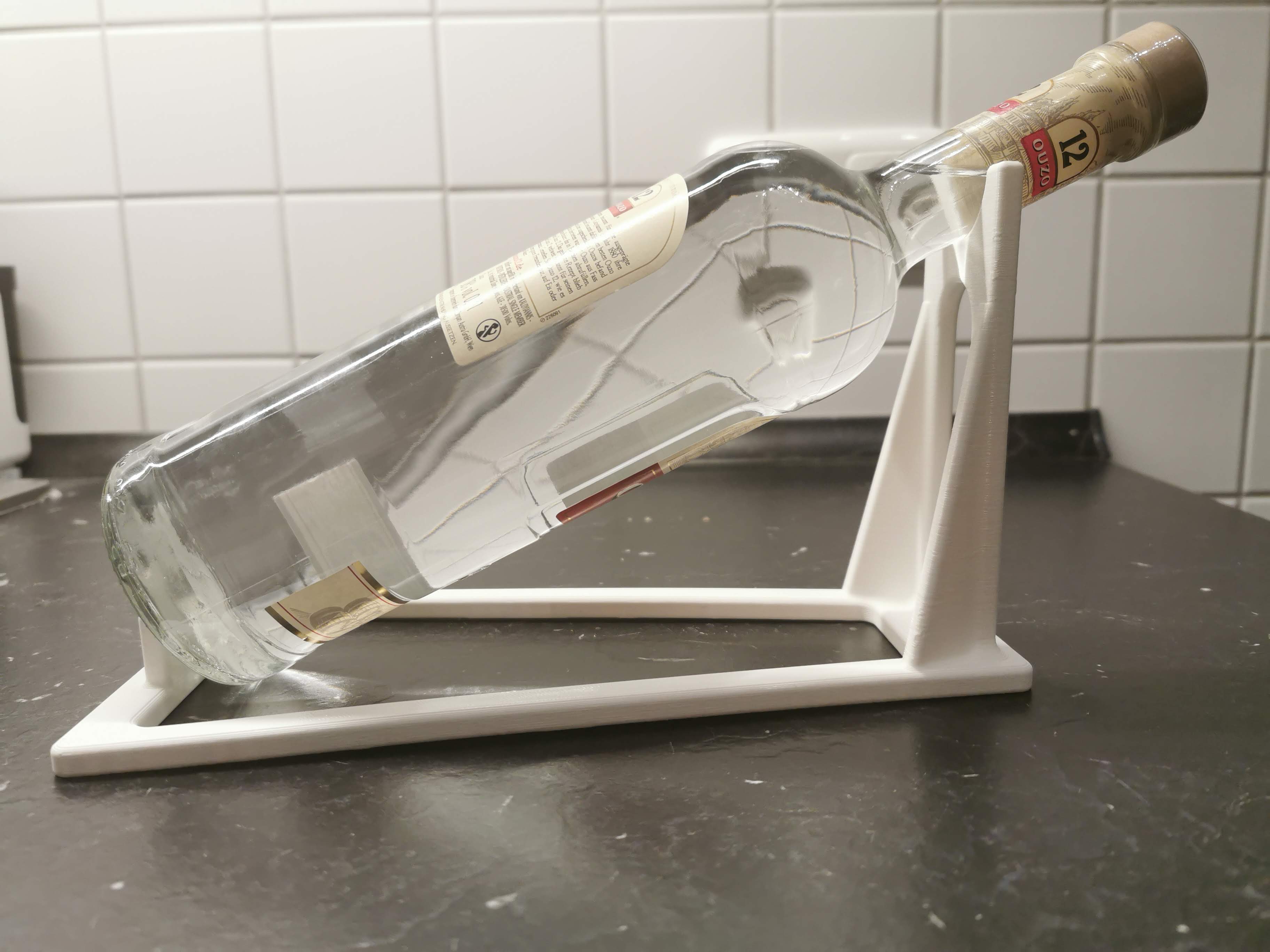 Diagonal Bottle Stand for Freezer